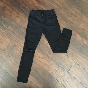 Topshop Moto Leigh Ripped Skinny Jeans